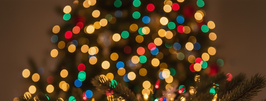 bokeh christmas lights Lafayette