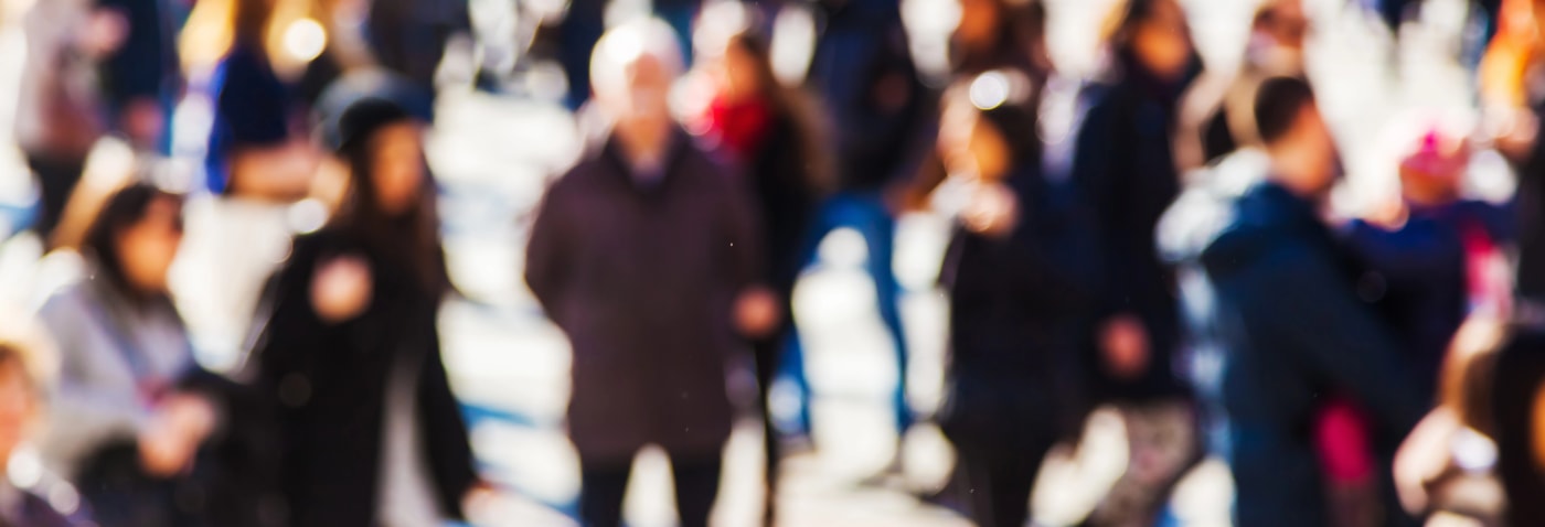 crowd walking Lafayette