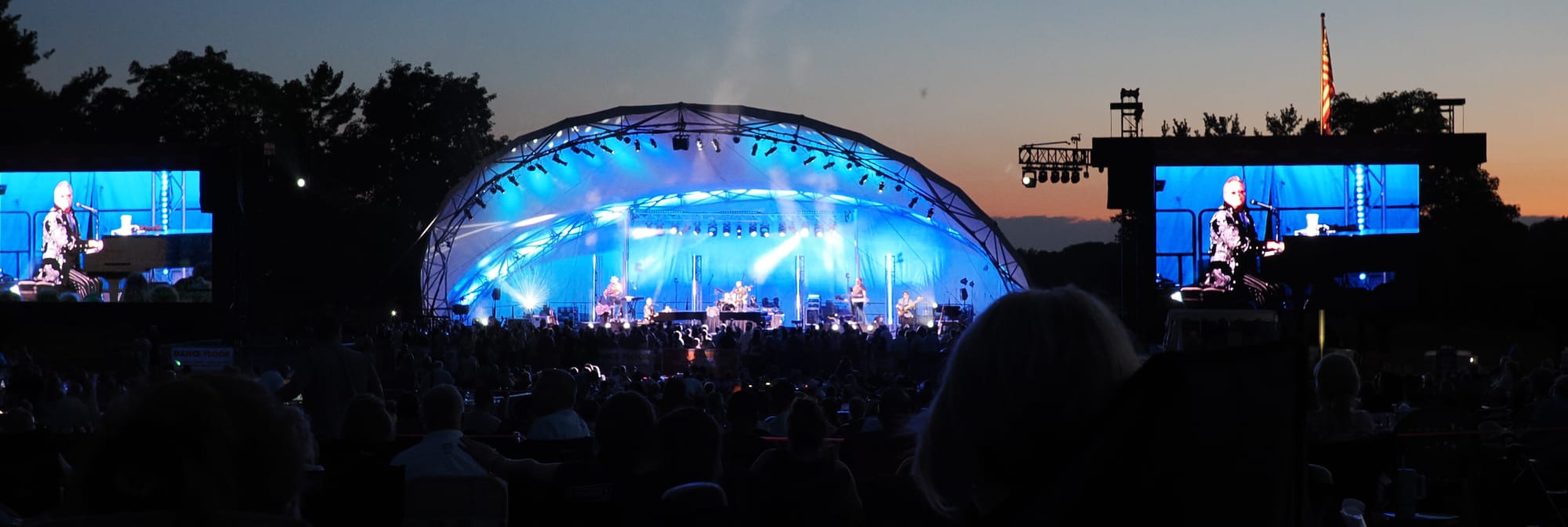 outdoor concert venue at sunset Lafayette